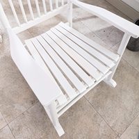 Chaise à bascule en bois pour porche, blanc, extérieur, élégant, pour l'intérieur, nouveauté