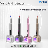 Vantrend Beauty Factory Direct Perceuse à ongles sans fil avec mini lampe UV, vente en gros, faible MOQ, fournisseur d'équipement pour ongles avec logo personnalisé