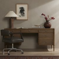 Bureau de direction moderne en bois de luxe, table d'étude design pour bureau à domicile, hôtel, chambre principale – Pièce de mobilier de luxe