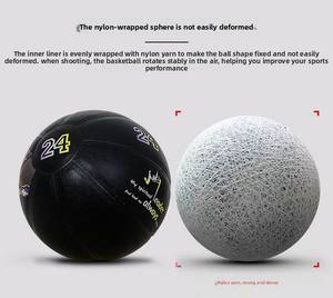 Balón de Baloncesto de Alta Elasticidad, Buen Rebote, Peso Oficial, Estándar de Competición, Antideslizante, para Juego en Interiores y Exteriores - Product Image 6