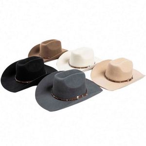 Sombreros Fedora de Ala Enrollada Estilo Mexicano Occidental Unisex al por Mayor 2023 para Hombres Adultos, Viajes, Esquí, Fiestas, Pesca, Cuatro Estaciones - Product Image 2