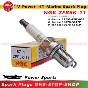 Zfr6K-11 תקע ניצוץ תקע 6711 v-כוח v עבור מנוע ההונדה מחוץ ללוח מנוע 4-שבץ 12290pne003 9807b5617p 9807b5615p 9807b5615p 9807b5615p