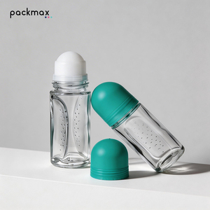 Botella Roll-On de Vidrio Esmerilado de Gran Capacidad de 50 ml – Envase Recargable Vacío para Perfume y Loción - Product Image 2