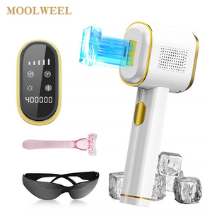 Moolweel T023K Machine IPL professionnelle à main ICE Cooling Body Facial Quartz Lamp Skin Rajeunissement Laser Hair Removal Device - Product Image 1
