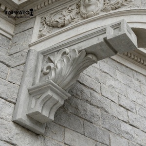 Consolle in cemento stampato stile Tempio Greco con scanalatura Dorica per Edifici Universitari - Design Consolle in Pietra GRC - Product Image 1