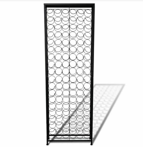 Gran oferta, estante de exhibición de vino de mesa redonda para botellas de 108, estante de hierro de <span class=keywords><strong>Metal</strong></span> con revestimiento de polvo negro para almacenamiento al por menor, propósito decorativo - Product Image 3