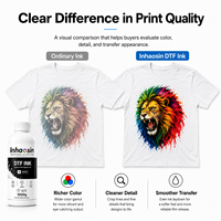 Tinta Printer DTF 1000ml Kepadatan Warna Tinggi Tinta Pigmen Berbasis Air untuk Xp600/i3200 DX5 Pencetakan Transfer Panas Kaos Tekstil