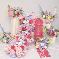 Décoration de chambre nuptiale, fleurs artificielles en soie, banquets de fiançailles, arrangements pour salon, centres de table de mariage, chevet