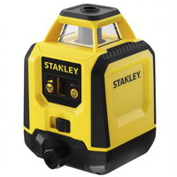 Niveau laser Stanley à faisceau rouge, auto-nivelant, rotation à 360 degrés, outil de construction