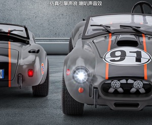 2026-03 Doublehorse 1:24 Modellino Auto Sportiva Classica Convertibile <span class=keywords><strong>Cobra</strong></span> in Lega con Suono e Luci - Product Image 6