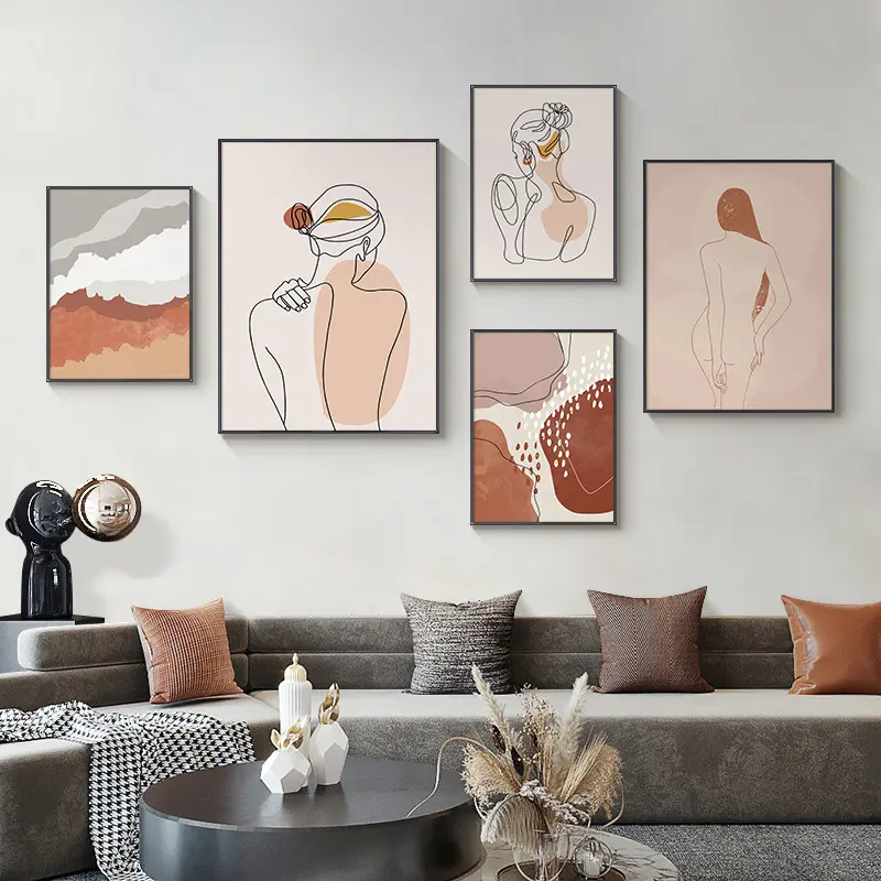 Leverancier Ingelijst Muur Kunst Home Decor Aanpassen Prints Schilderen 5Pcs Canvas Schilderijen