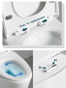 Oferta Especial Venta al por Mayor Inodoro de Cerámica de Una Pieza con Sifón en <span class=keywords><strong>S</strong></span> para Baño - Product Image 3