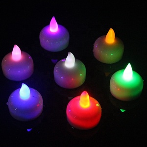 Bộ 6 không thấm nước ánh sáng trắng Pin hoạt động Flameless nước kích hoạt <span class=keywords><strong>LED</strong></span> nổi nến - Product Image 6