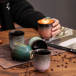 Tazza da Espresso in Ceramica Stile Vintage di Qualità per Latte Art, Tè Quotidiano, Uso Domestico e Caffetteria - Product Image 1