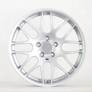 Jantes en alliage de course pour <span class=keywords><strong>BMW</strong></span> <span class=keywords><strong>E46</strong></span> M3 E36 E38 E39 F10 F30 <span class=keywords><strong>17</strong></span> 18 19 pouces, rayons argentés, 5x120 - Product Image 1