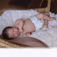 Poupée Reborn mignonne de 48 cm, jouet pour nouveau-né avec vêtements, cadeau pour filles, accessoires de jeu d'imitation