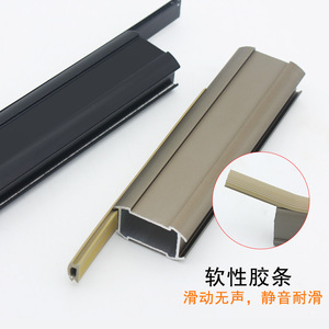 Tringle de penderie murale en alliage d'aluminium, forme rectangulaire, pour rangement de vêtements dans les vestiaires - Product Image 4
