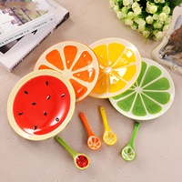 Bol en porcelaine classique à motif de fruits de dessin animé, vaisselle de cuisine, plat de rangement pour melon, salade, dessert, gâteau et collation