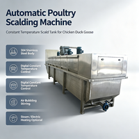 Machine à échaudage commerciale à température constante en acier inoxydable pour volailles, idéale pour les petites et moyennes usines d'abattage