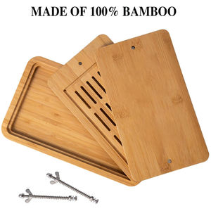 Prensa de tofu de bambú natural, escurridor de tofu integrado - Product Image 4