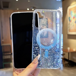 Cover Posteriore per <span class=keywords><strong>Samsung</strong></span> <span class=keywords><strong>Galaxy</strong></span> A15 A35 A55 A16 A26 A36 A56 A54 con Glitter e Stelle Brillanti, Gradiente Magnetico Antiurto - Product Image 6