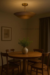 Lámpara Colgante LED de Lujo Hecha a Mano de Latón Estilo Sputnik Moderno de Mediados de Siglo con Altura Ajustable para Sala de Estar y Comedor - Product Image 3