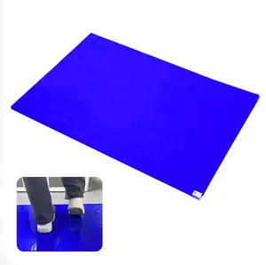 Cleanroom ESD Dust Sticky Mat /65*115cm Blue Disposable Cleanroom Sticky Mat  /Antistatic Sticky Door Mat For Hospital - Buy Cleanroom ESD Dust Sticky Mat  /65*115cm Blue Disposable Cleanroom Sticky Mat /Antistatic Sticky