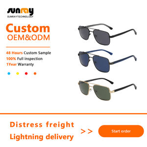 2025 mode haut de gamme lunettes de soleil hommes femmes métal cadre carré <span class=keywords><strong>conseil</strong></span> pied acétate UV 400 preuve conduite lunettes de soleil polarisées - Product Image 2