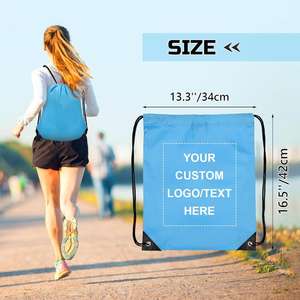 Promotional Custom <b>Drawstring</b> Bags Wholesale Colorful Portable Storage <b>Backpacks</b> with Logo Printing - Product Image 3