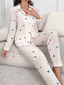 <span class=keywords><strong>Pigiama</strong></span> <span class=keywords><strong>Invernale</strong></span> da Donna a Maniche Lunghe, Lingerie Carina, Set <span class=keywords><strong>Pigiama</strong></span> in Tessuto, Abbigliamento da Notte <span class=keywords><strong>Femminile</strong></span>, Nuovo - Product Image 5