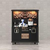 Máquina Expendedora de Café y Té con Leche de Múltiples Sabores, Robot Barista Robótico Totalmente Automático con Arte Latte Personalizado