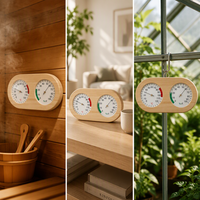 Thermomètre Hygromètre Mural Mécanique 2-en-1 Écologique pour Sauna, Spa, Hôtel, Maison, Serre - OEM ODM