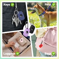 Traceur GPS pour animaux de compagnie, étanche, avec coque de protection en silicone, autonomie de plus de 20 heures, dispositif anti-perte pour chiens