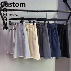 High Street <b>Men's</b> Cotton Drawstring Tooling <b>Shorts</b> Custom logo High Waist Stitching Design Breathable Washable Casual - Product Image 1