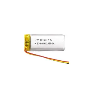 Polymer có thể sạc lại Lipo TC-721944 TC-742045 630mAh 3.7V Pin Lithium