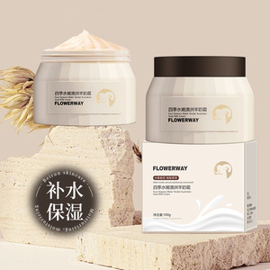Crème hydratante Flowerway Four Seasons Water Tender au lait de chèvre australien 100g pour tous types de peaux - Product Image 1