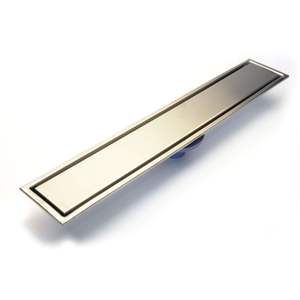 Fabrication <span class=keywords><strong>sur</strong></span> <span class=keywords><strong>mesure</strong></span> de drain de sol en acier inoxydable 304 de haute qualité avec insert linéaire pour carrelage, pour salle de bain et hôtel - Product Image 1