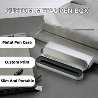Boîte en métal personnalisée HAITU pour étuis à crayons - Emballage cadeau d'entreprise, étui à stylos en métal, boîte cadeau