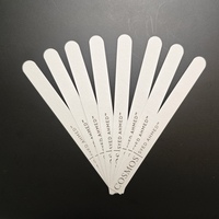 Bandelettes de test de parfum en papier absorbant blanc avec logo gaufré feuille d'or pour testeur de parfum