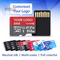 Kartu memori SD 100% LOGO kustom asli, kartu TF 8GB 16GB 32GB 64GB