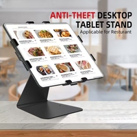 Support de tablette de bureau ergonomique IDock à rotation à 360 degrés, antivol, support pour iPad, applicable pour l'affichage, le comptoir de caisse, le restaurant