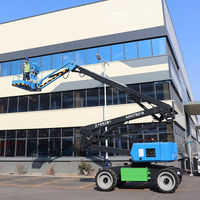 Plateforme de travail en hauteur articulée autopropulsée de type nacelle certifiée CE pour la construction, la réparation et les travaux extérieurs