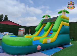 Scivolo d'Acqua Gonfiabile Commerciale <span class=keywords><strong>con</strong></span> <span class=keywords><strong>Piscina</strong></span> per Noleggio e Uso Domestico in Giardino - Product Image 6