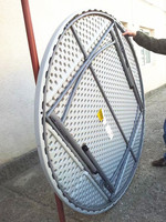 Table pliante de pique-nique extérieure bon marché de 4 pieds 6 pieds 8 pieds Table pliante ronde en plastique portable et chaise pour événement