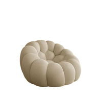Fauteuil de salon moderne et luxueux, chaise longue créative pour salon, canapé paresseux confortable de designer, modèle citrouille tendance