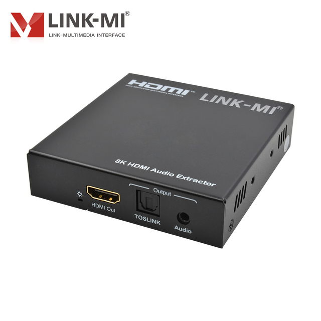 8K HDMI Audio Extractor HDMI 2.1 Audio Extractor SPDIF 5.1CH Analog Audio Converter