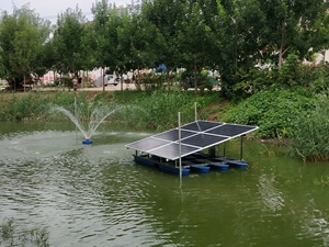 Aérateur solaire flottant, oxygénateur silencieux en acier inoxydable pour bassin de poissons et rivière, machine d'aération solaire hors réseau - Product Image 4