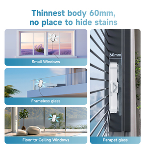 Limpiador de Vidrios con <span class=keywords><strong>Aspiradora</strong></span> y Pulverizador Ultrasónico, Robot de Limpieza de Ventanas con Múltiples Modos de Limpieza, Limpiador de Vidrios para Interiores y Exteriores - Product Image 6