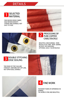 Drapeau publicitaire personnalisé pour équipe de football, imprimé par transfert thermique, double face, en polyester, avec support à piquet pour le sol