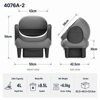 Litière automatique autonettoyante OEM pour chat, grande capacité, pour plusieurs chats, toilettes électriques intelligentes avec capteurs de sécurité, contrôle des odeurs et moniteur de santé